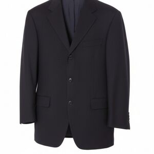 Vintage John W. Nordstrom Blazer 42R Canonico Wool Black Sport Coat VTG Canada